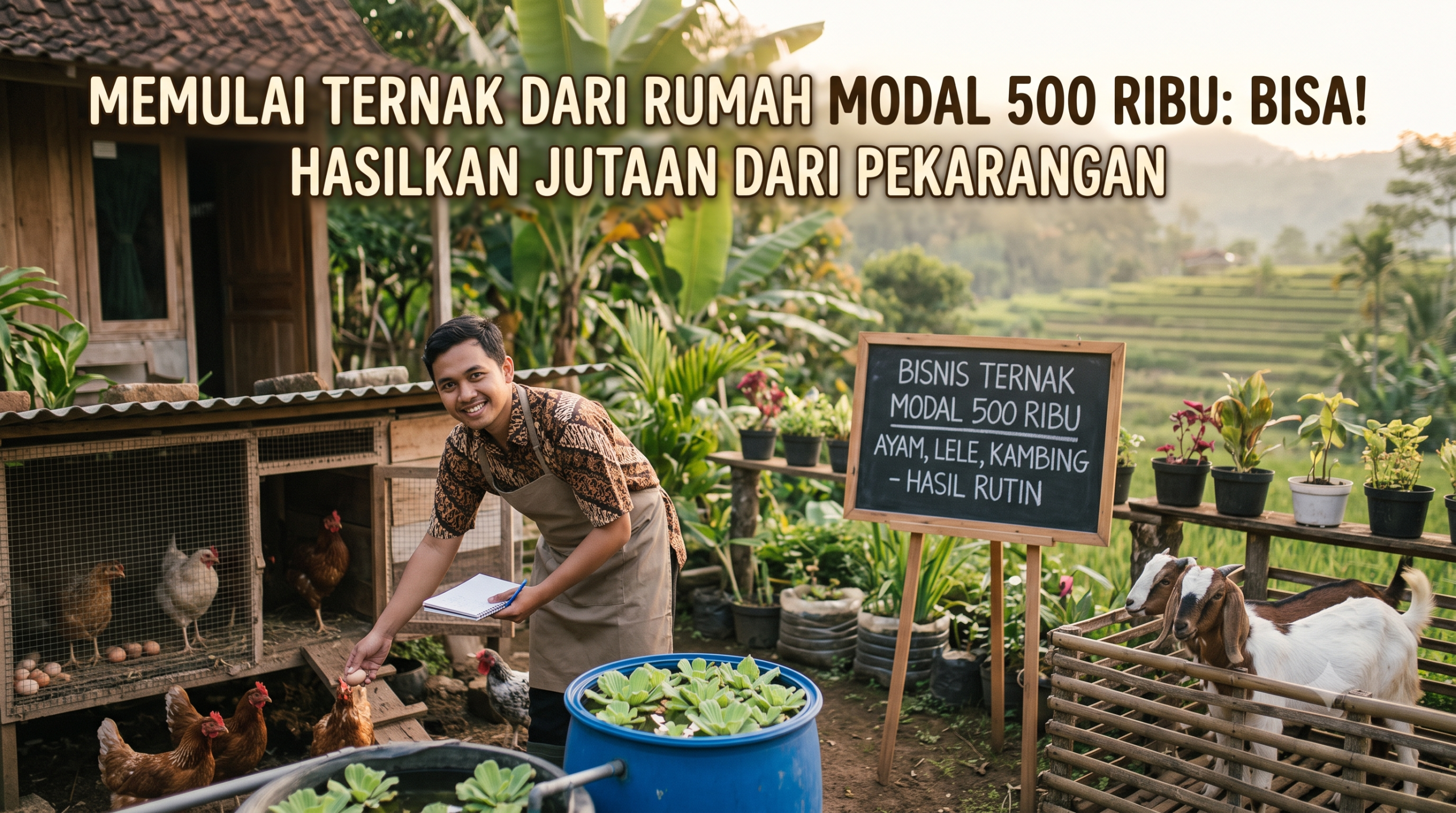Langkah-Langkah Membangun Bisnis Ternak Modal 500 Ribu untuk Pemula